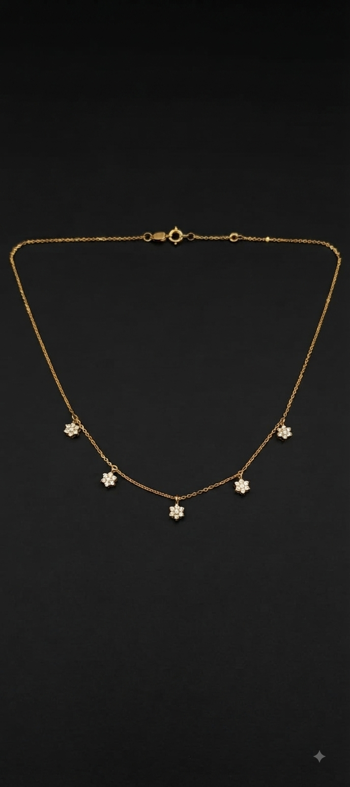 Dainty Petal Drop Necklace