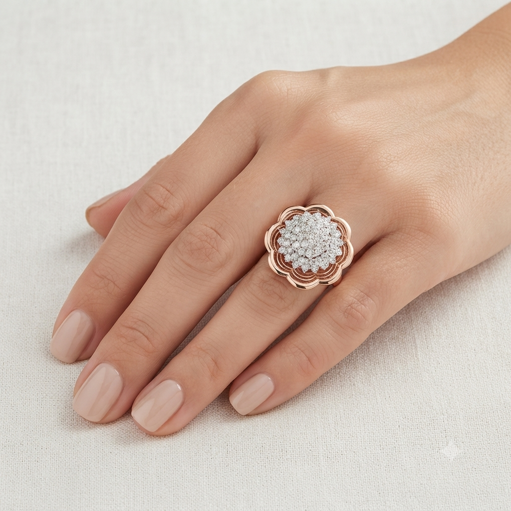Blossom Royale Cocktail Ring