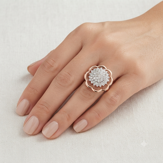 Blossom Royale Cocktail Ring