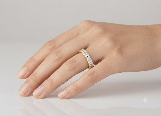 Closely Set Round Diamonds Ring