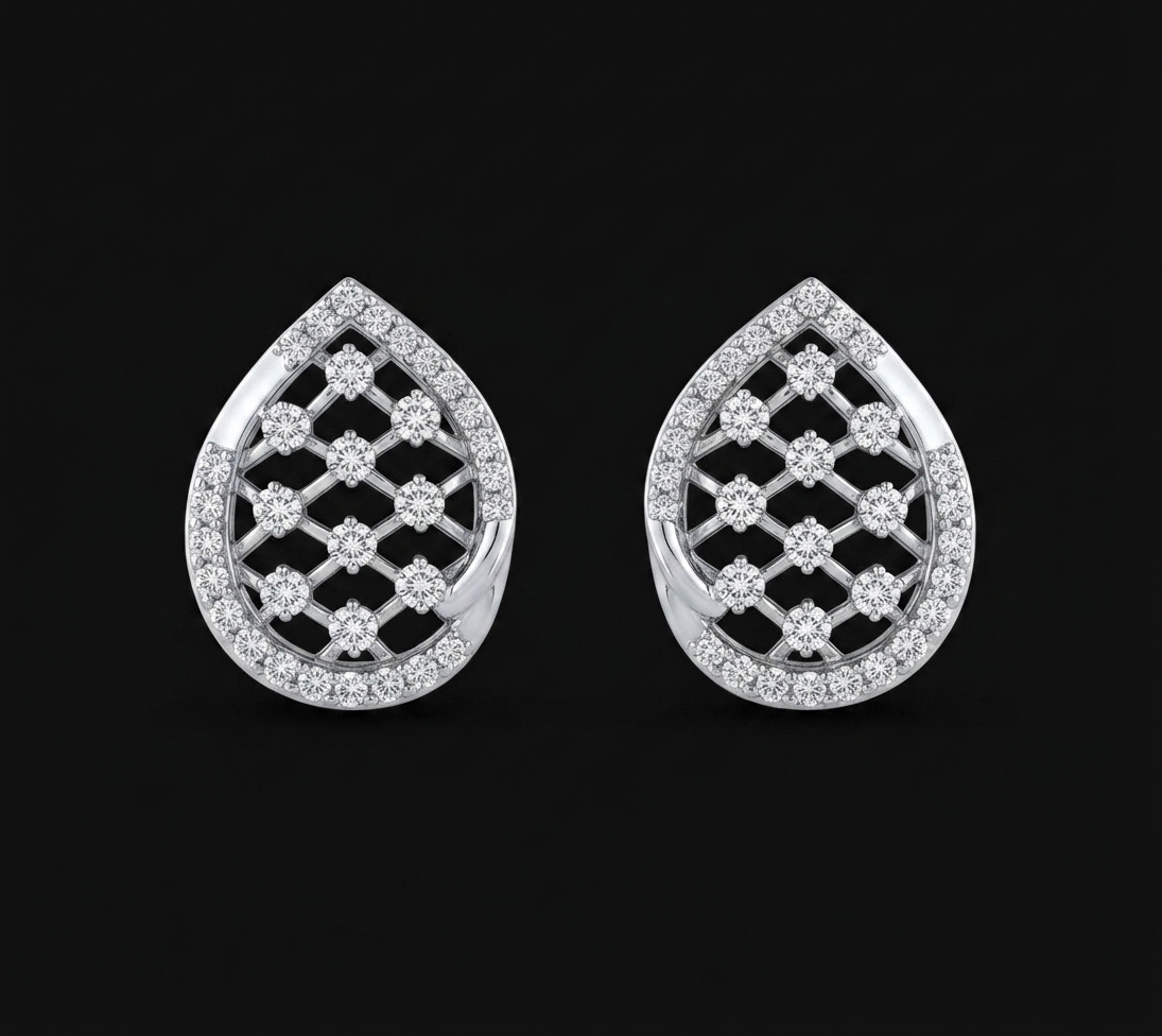 Mosaic Diamond Stud