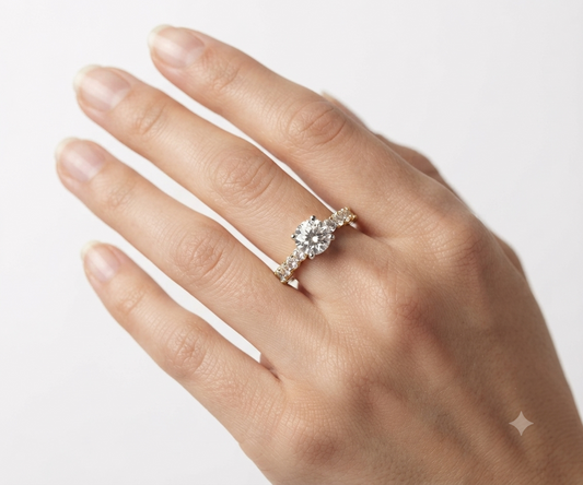 Classic Spark Solitaire Ring