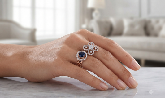Royal Sapphire Diamond Ring