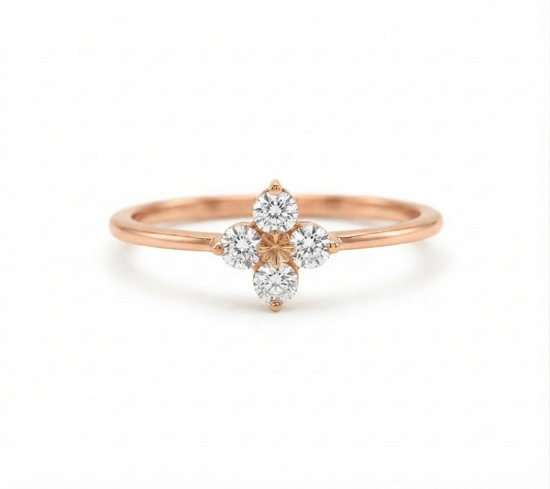 Aria Diamond Floret Ring