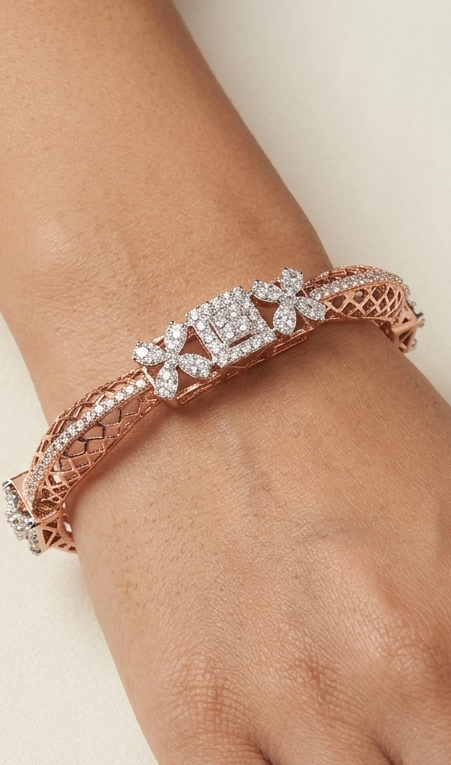 Eternal Lace Diamond Bangle