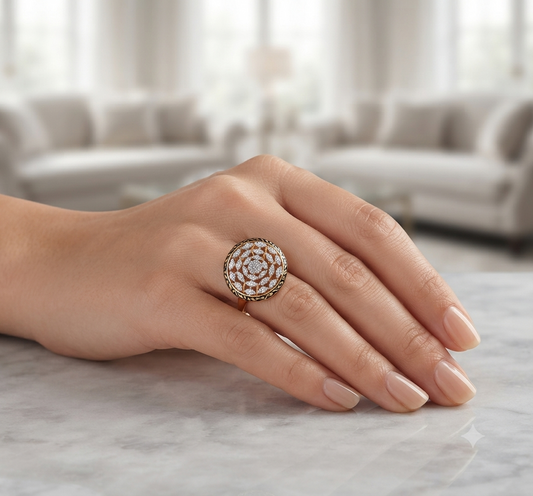Sundial Diamond Ring