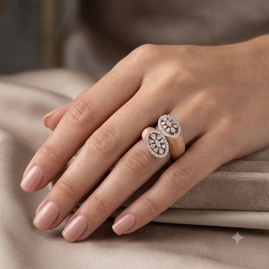 Tuberose Diamond Ring