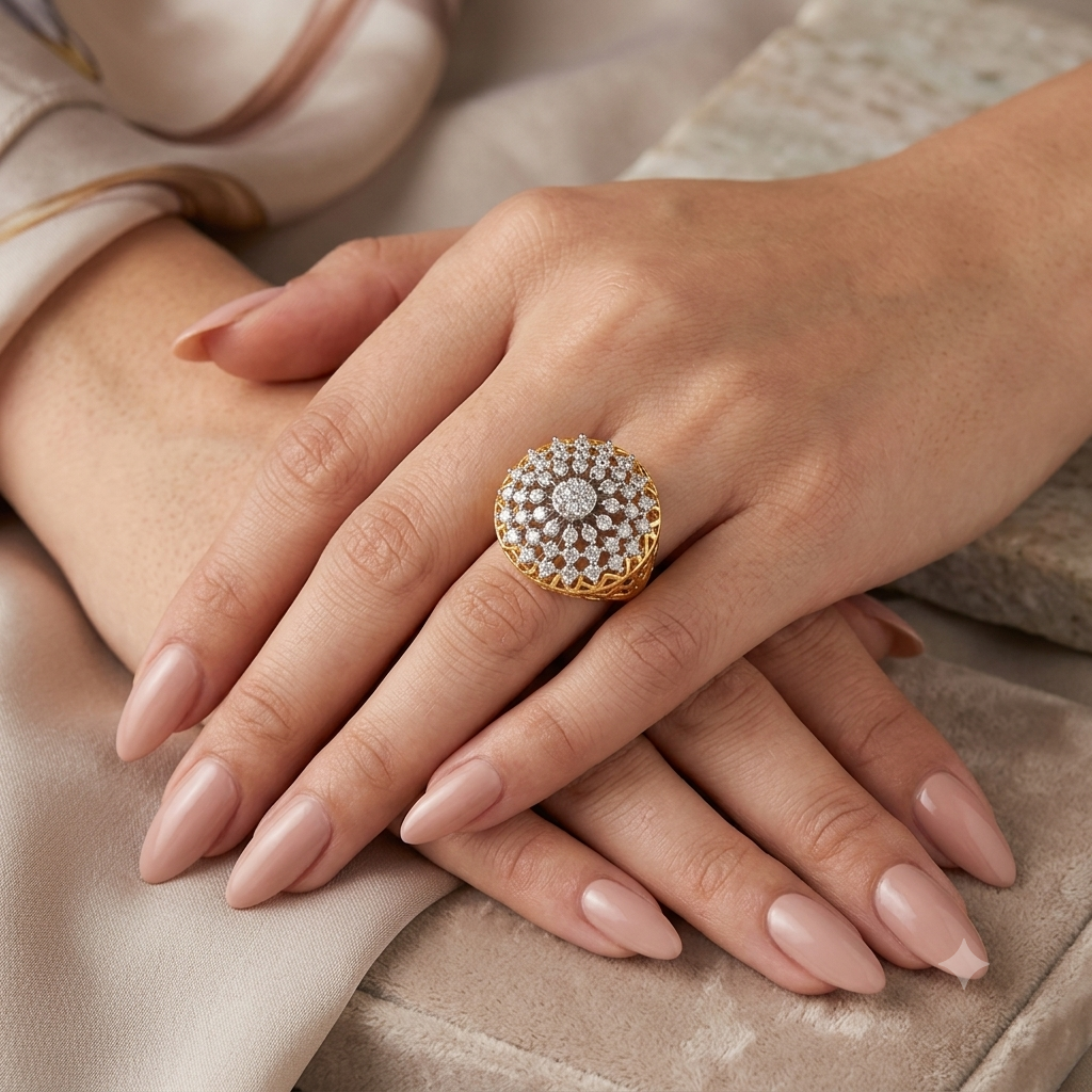 Sunflower Diamond Ring