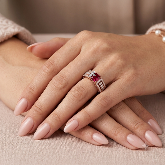 Stepping Stone Diamond Ring