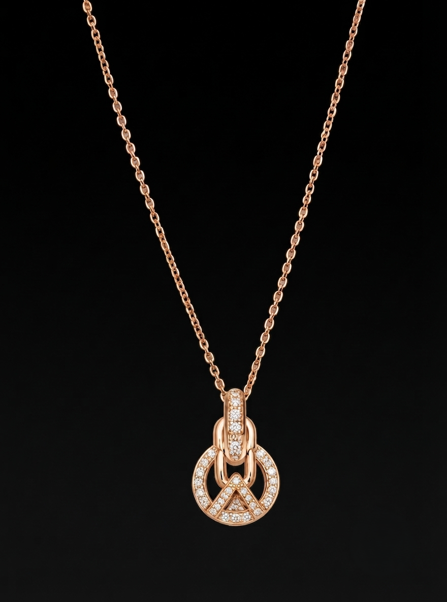 Unity Knot Diamond Chain Pendant