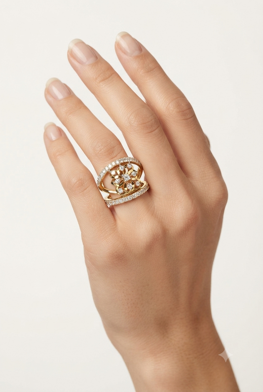 Blossom Art Deco Ring