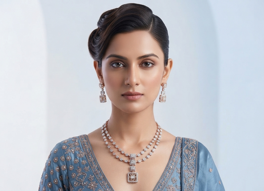 Geode Glory Diamond Necklace Set