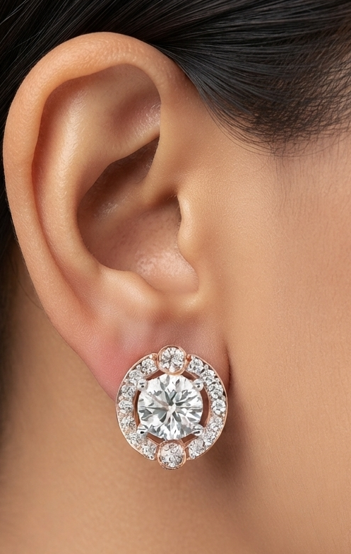 Timeless Round Halo Earrings