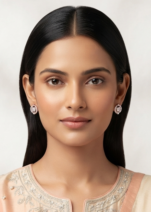 Timeless Round Halo Earrings