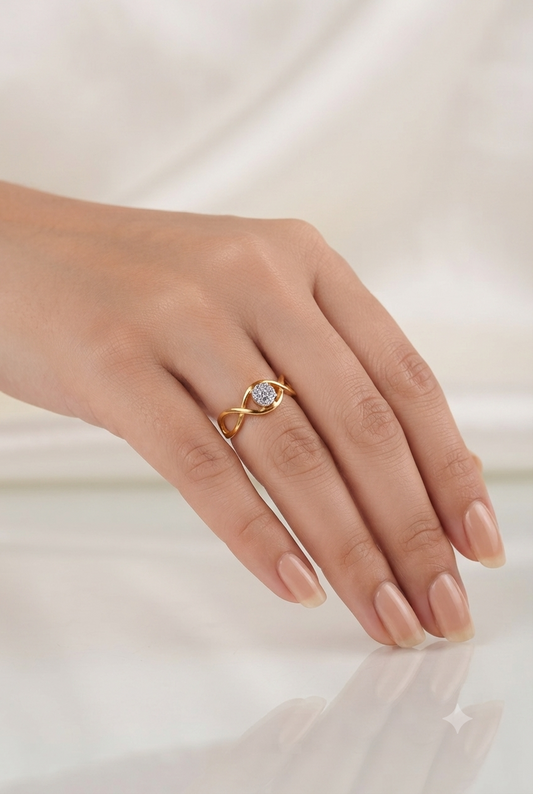 love entwined diamond ring