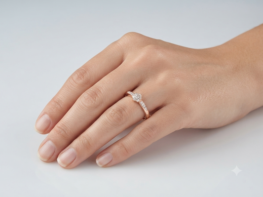 Retro Elegance Diamond Ring