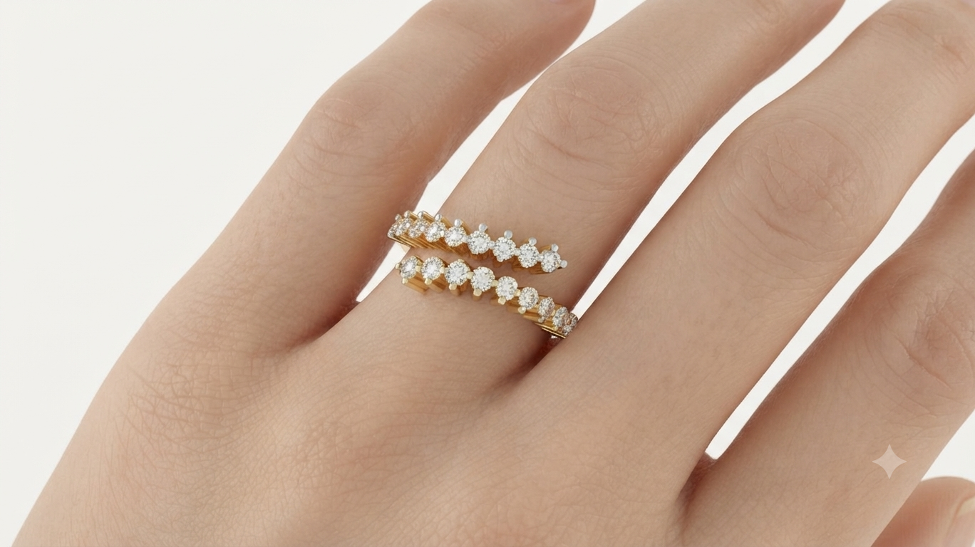 Designer Bypass Diamond Ring