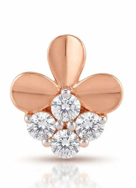 Tres Petal Diamond Nosepin