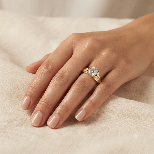 Solitaire Barset Diamond Ring