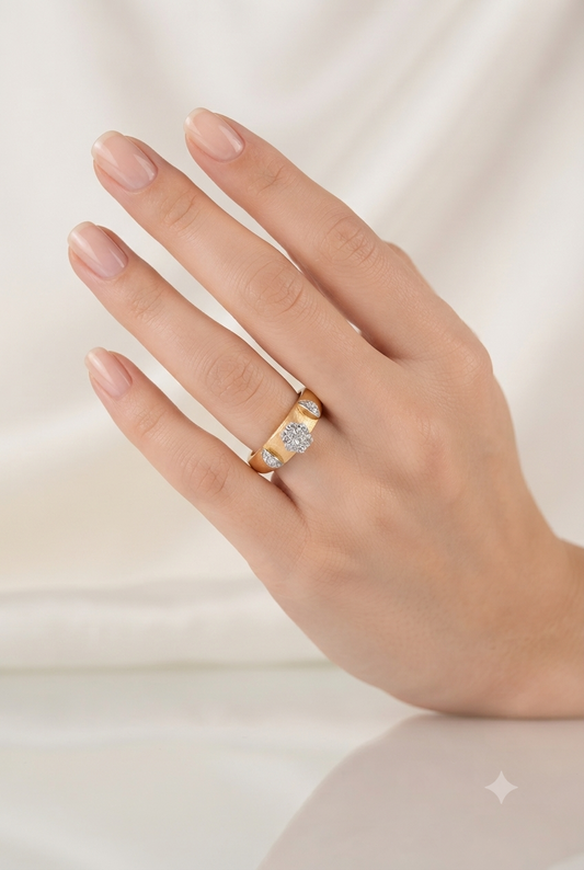 Majestic Trio Diamond Ring