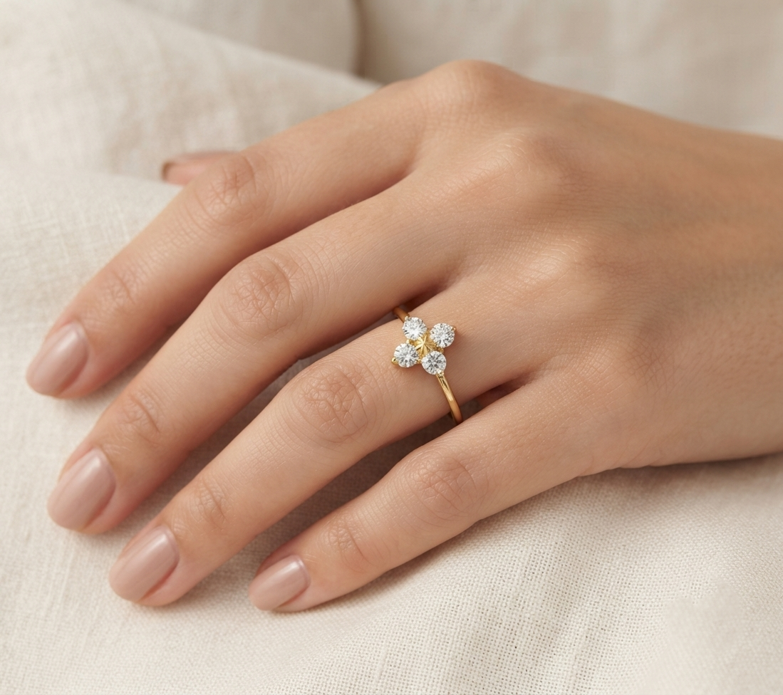 Aria Diamond Floret Ring