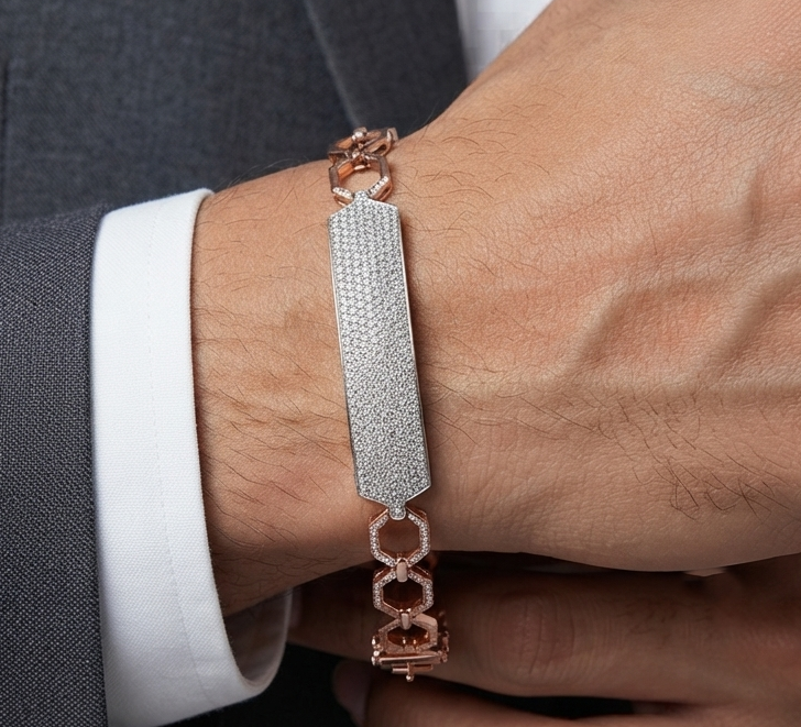 Glamour link Diamond Bracelet