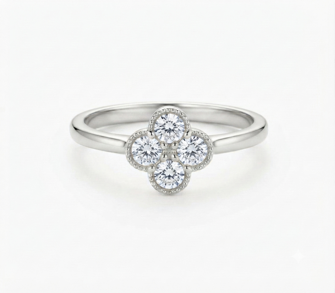 Aura Clover Ring