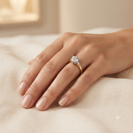 Six Prongs Solitaire Diamond Ring