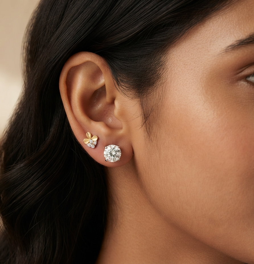 Chandrika Diamond Stud