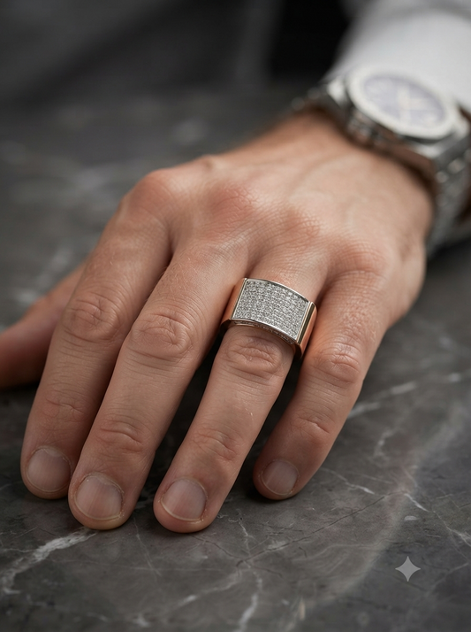 Daily Wear Diamond Cluster Ring