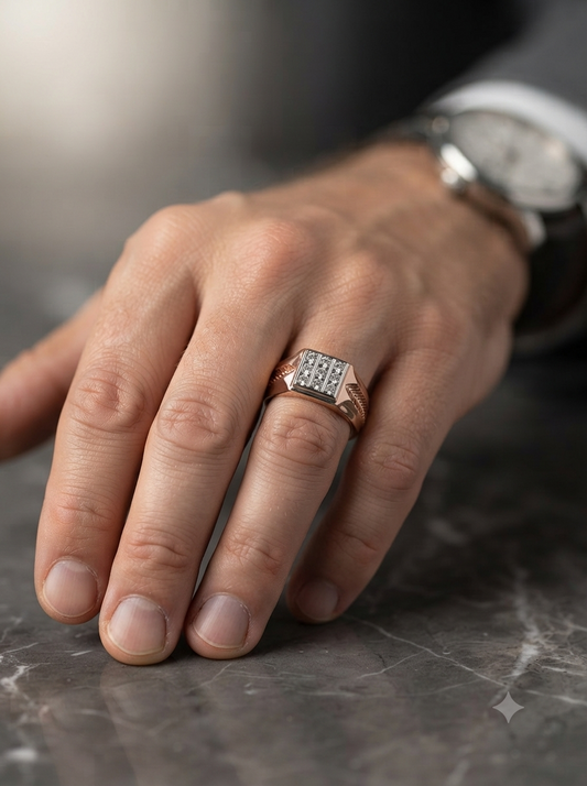 Palisade Square Diamond Ring