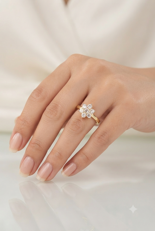 Floral Diamond Ring