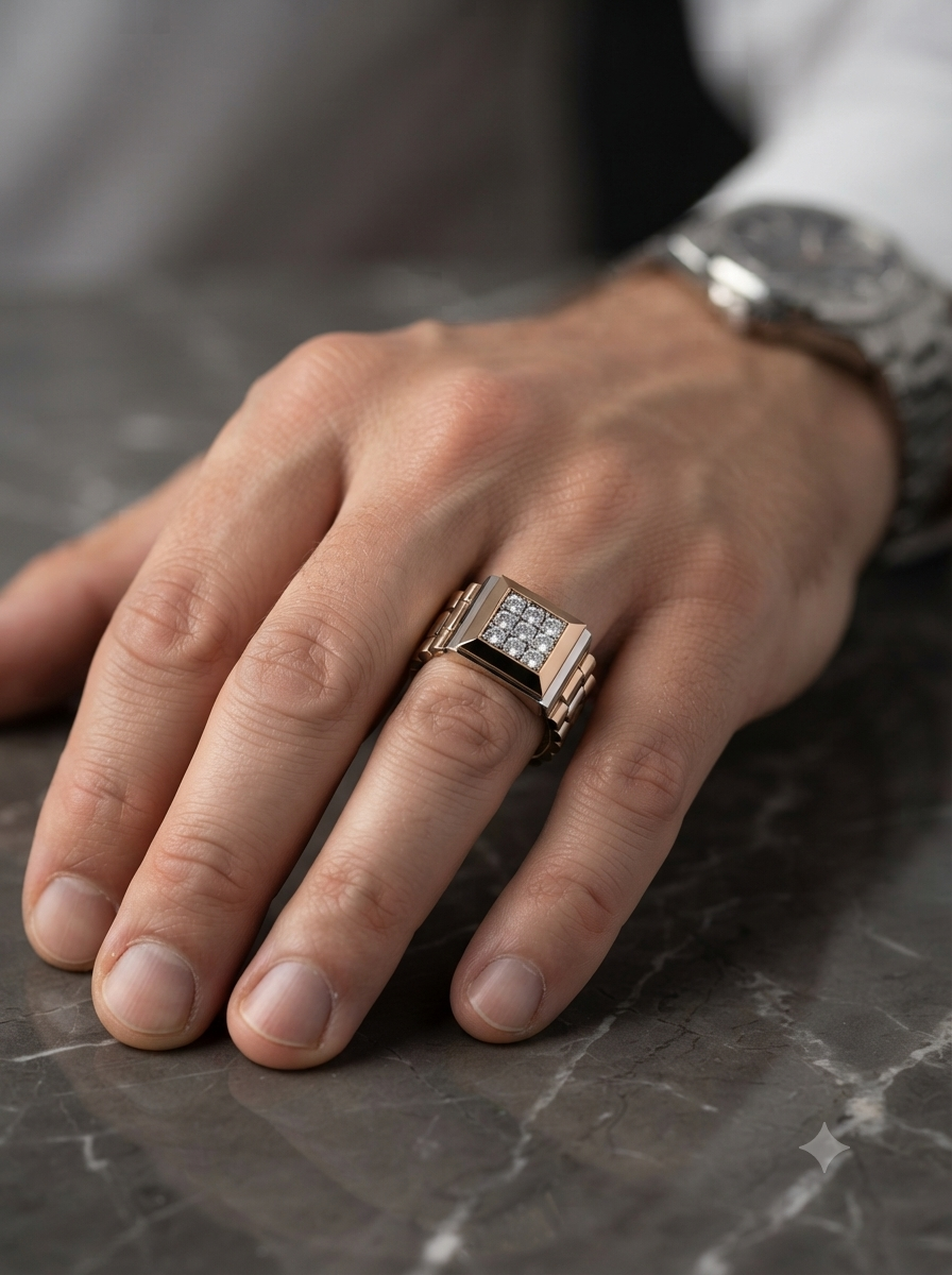 Elegant Round Diamond Ring