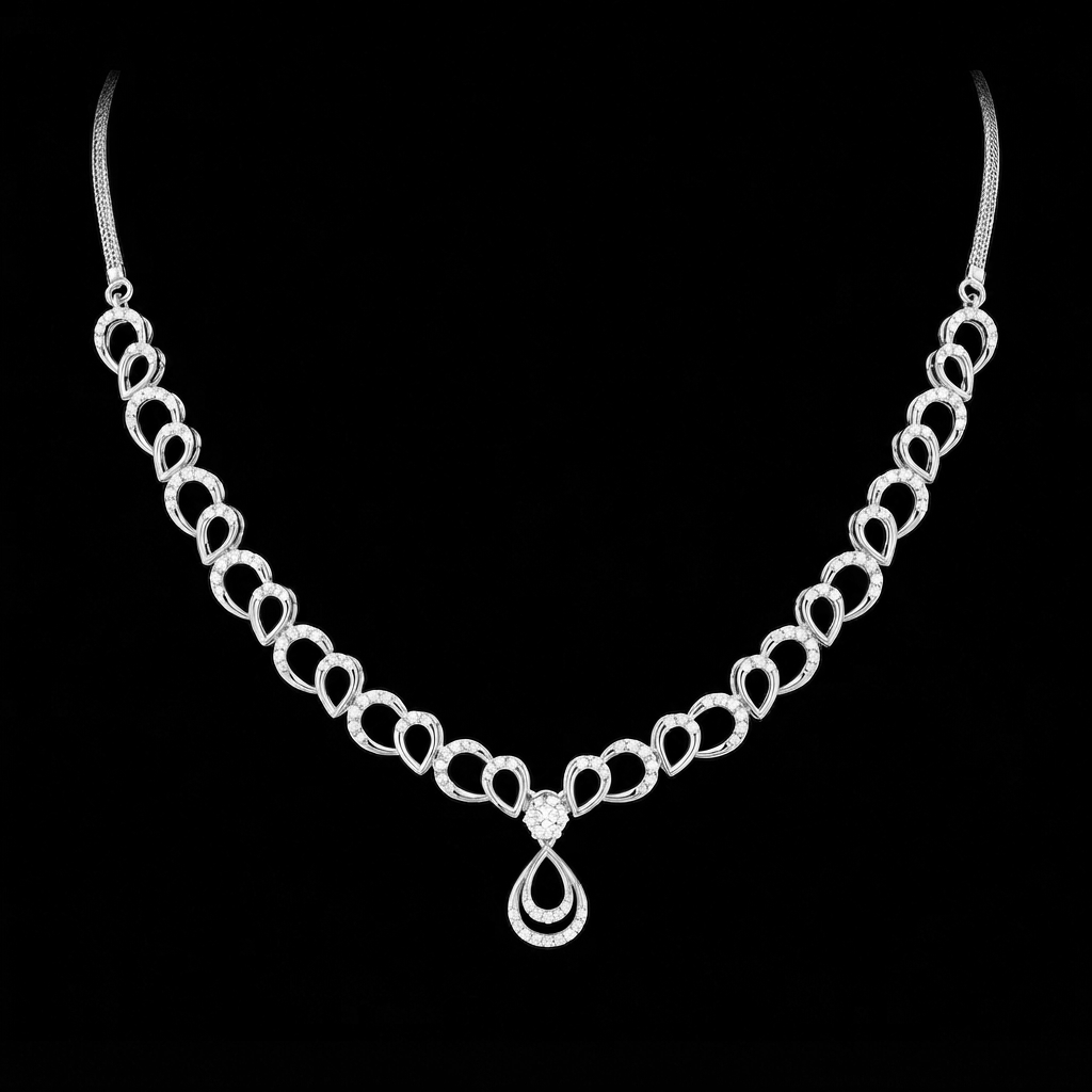 Aashna Drop Diamond Necklace