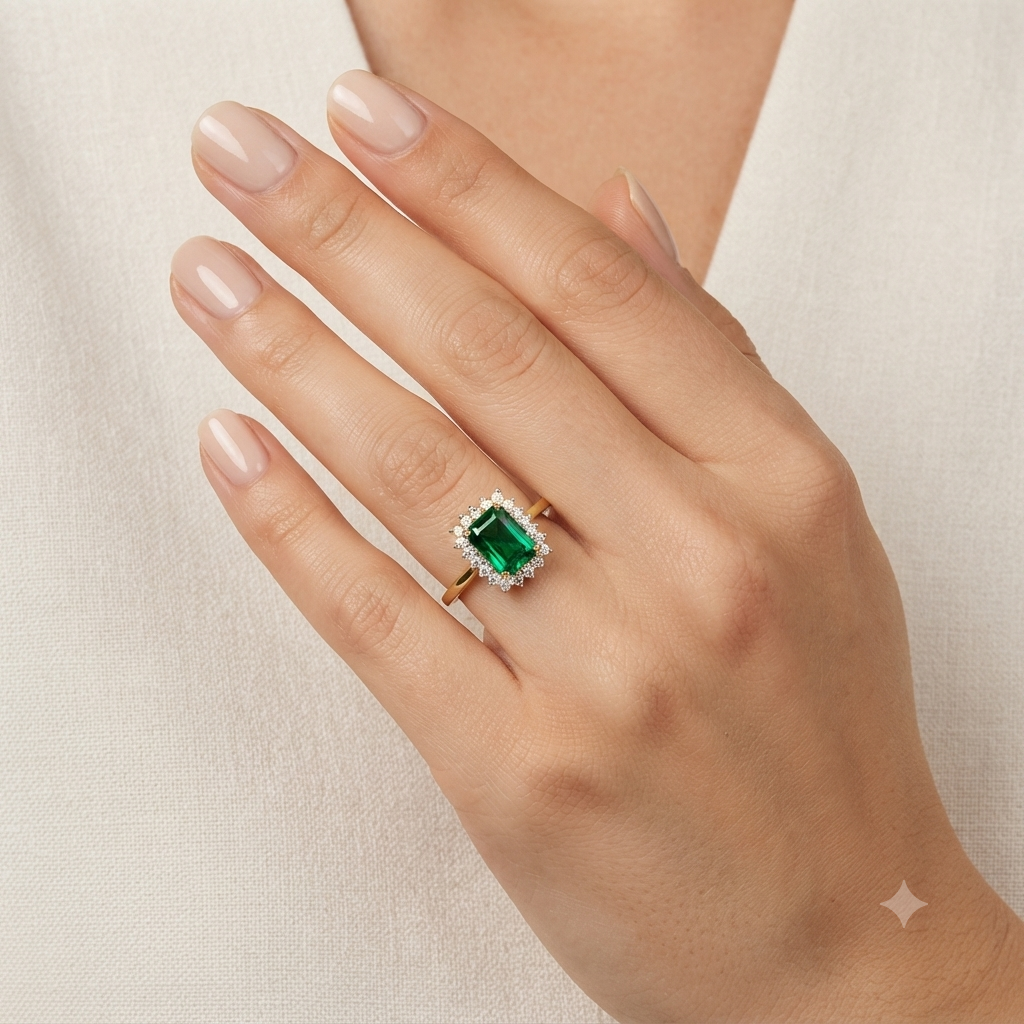 Emerald Diamond Ring