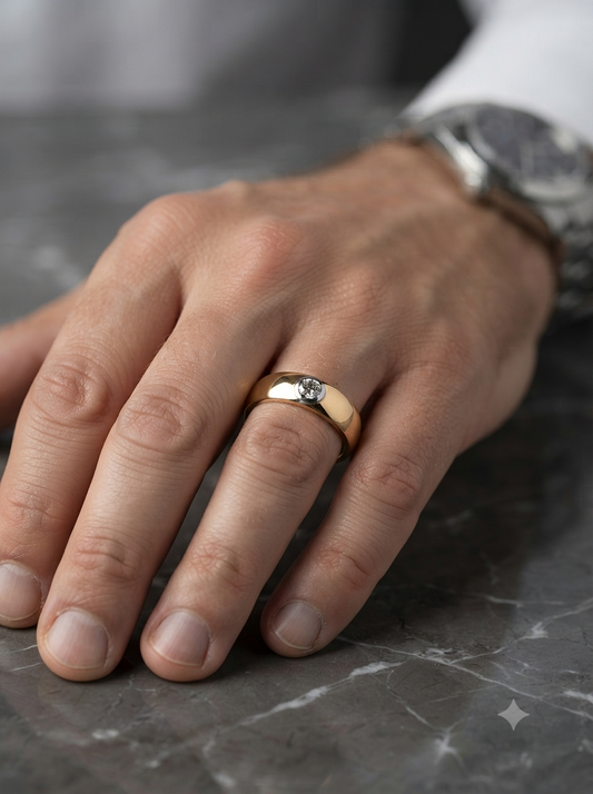Celestial Solitaire Ring