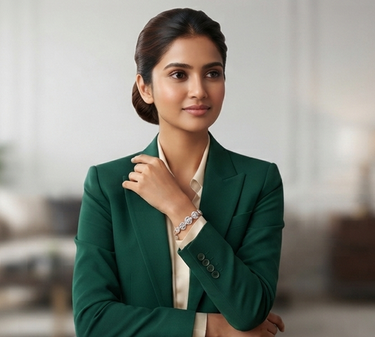 Elegant Round Cluster Bracelet