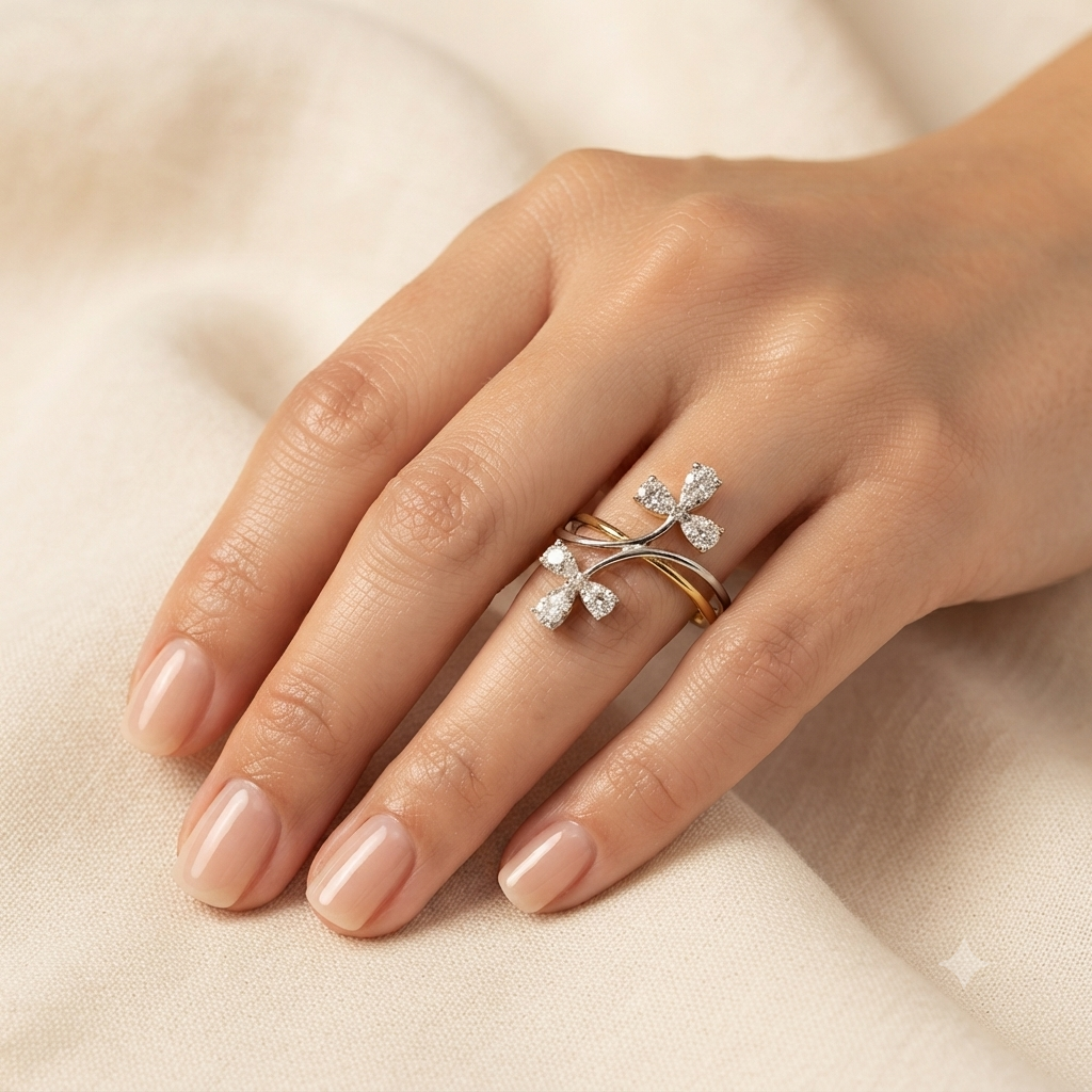 Floret Delicate Diamond Ring