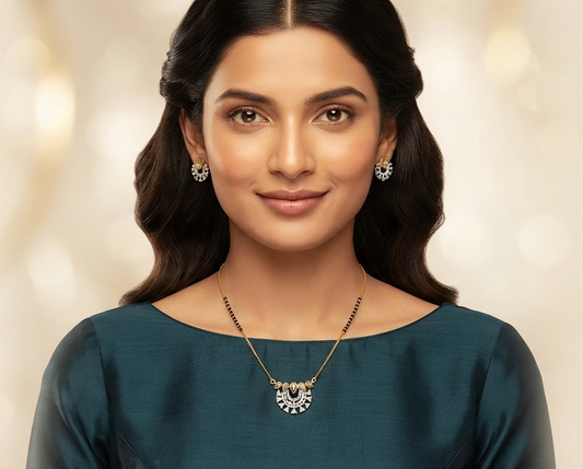 Trellis Diamond Pendant Earring Set