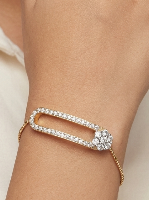Infinity Arc Diamond Bracelet