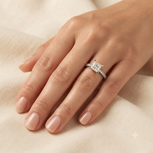 Royal Shine Princess Diamond Ring