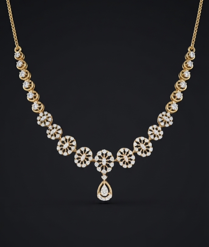 Blushing Blossom Diamond Necklace