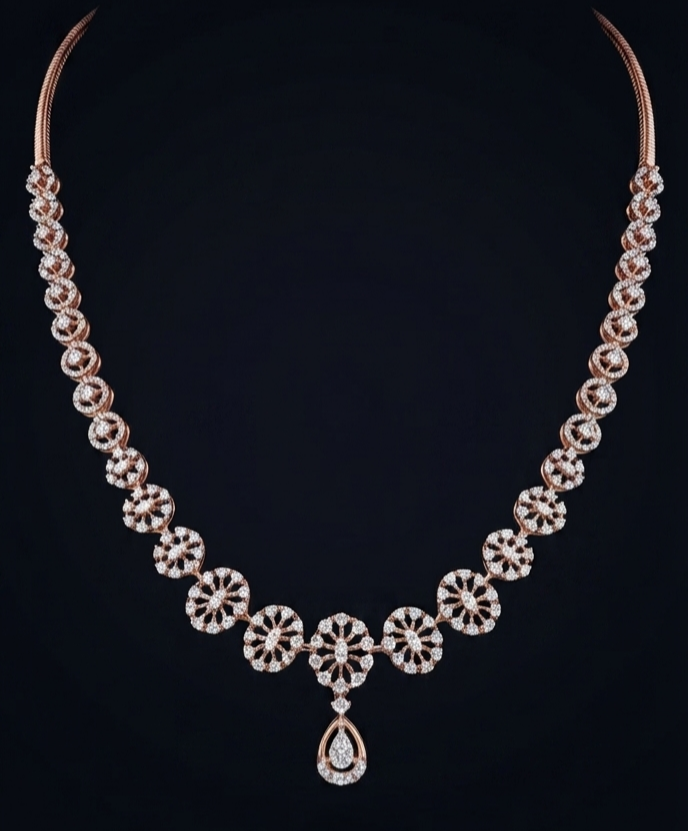 Blushing Blossom Diamond Necklace