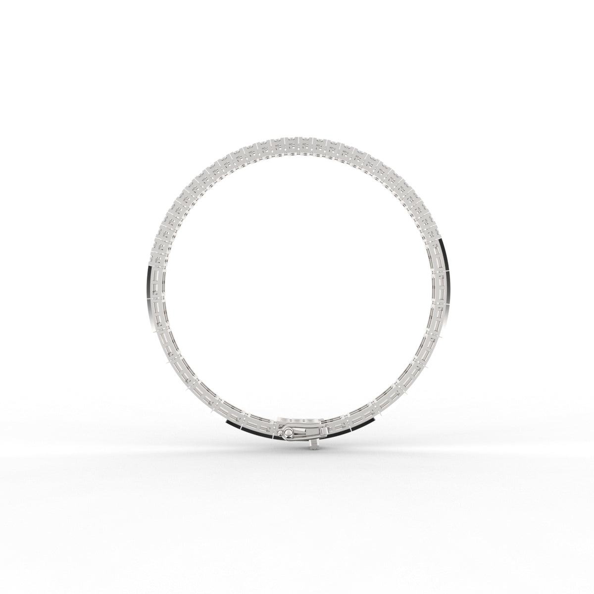 Two Line Tennis Sparkling Diamond Bracelet