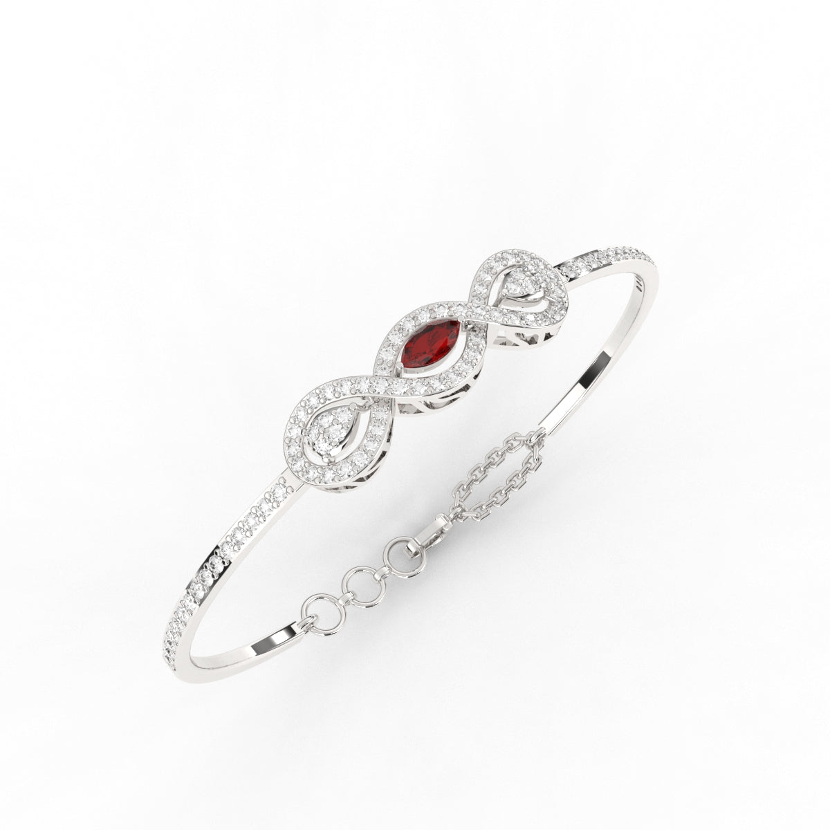 Infinity Ruby Kada Bracelet