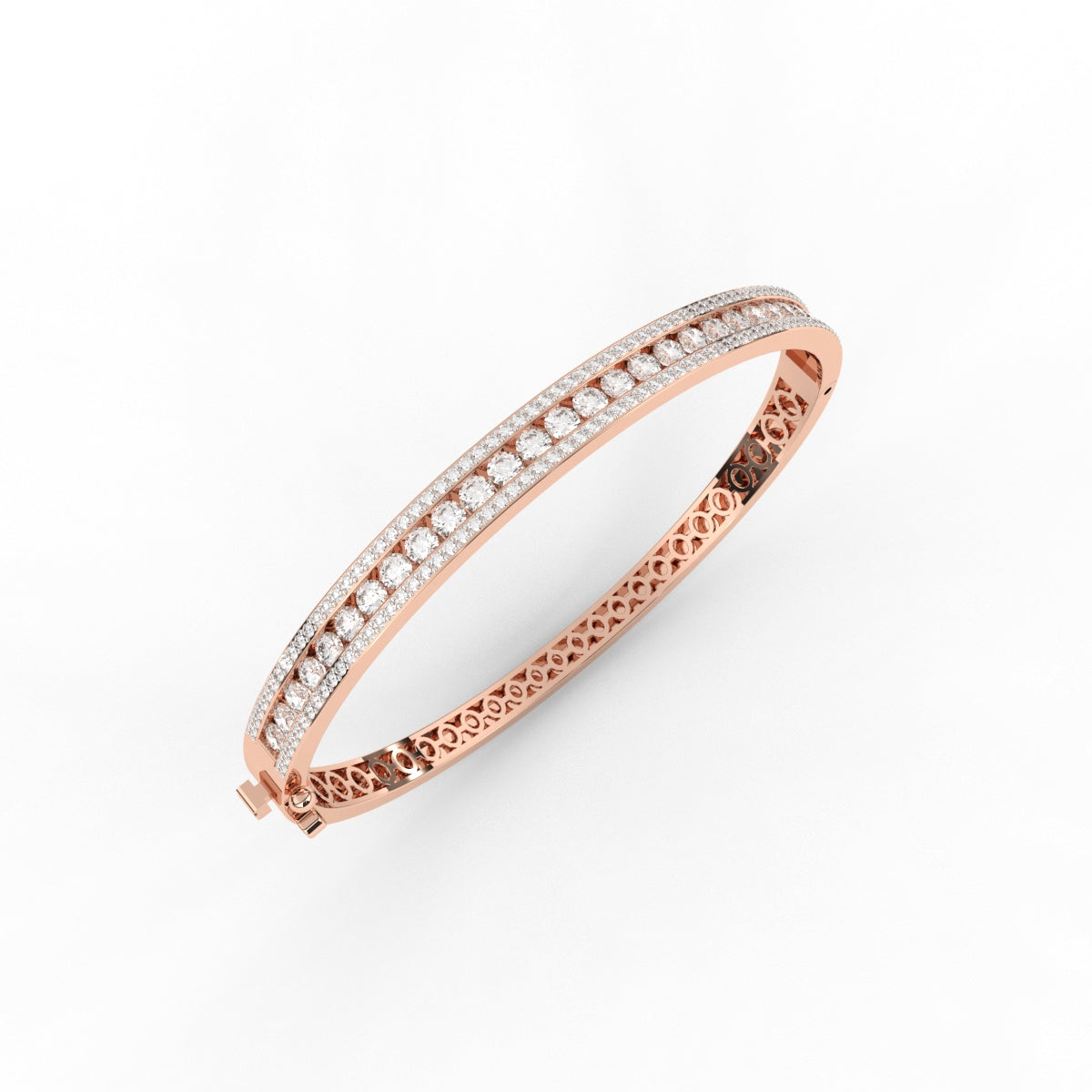 Three Line Tennis Sparkling Diamond Bracelet