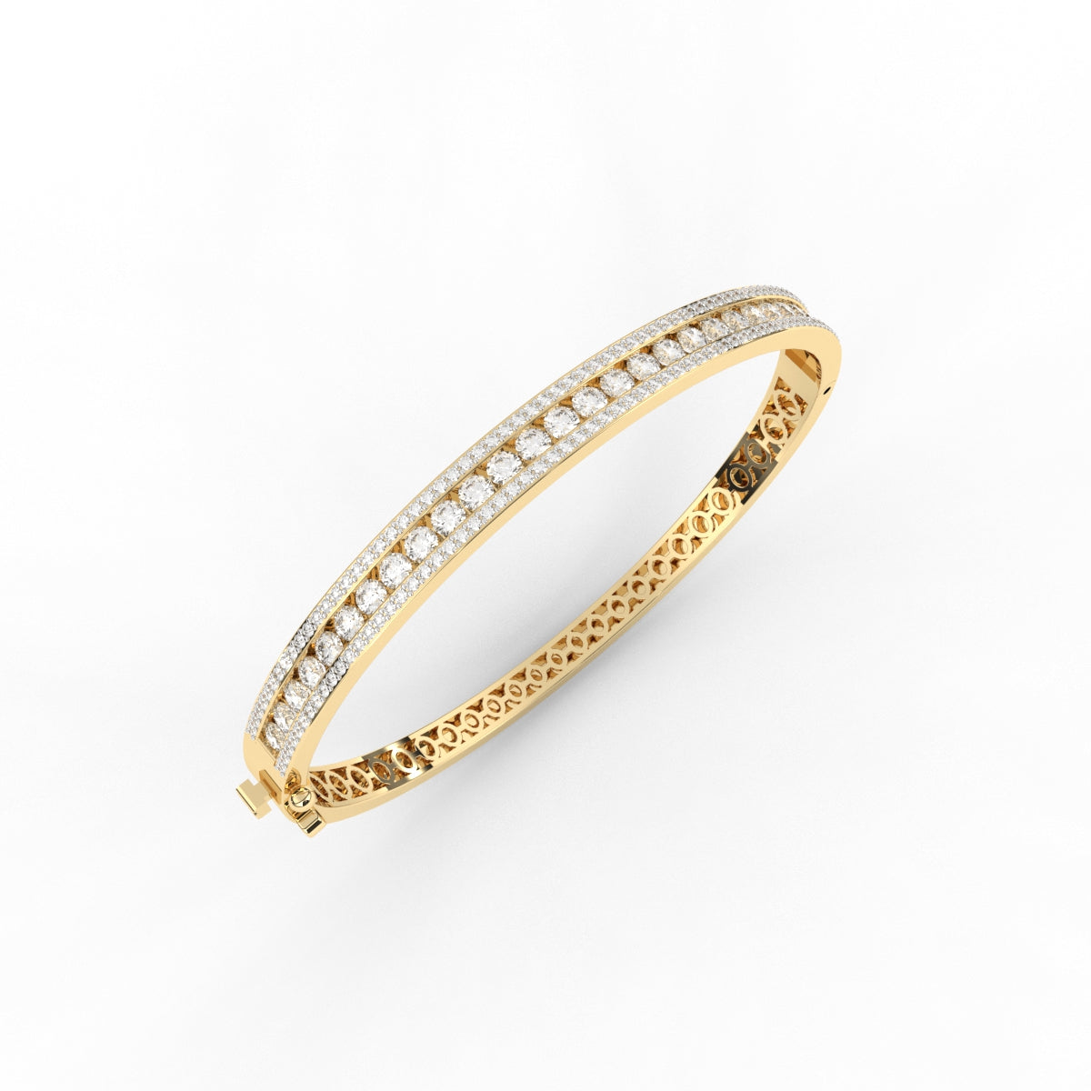 Three Line Tennis Sparkling Diamond Bracelet