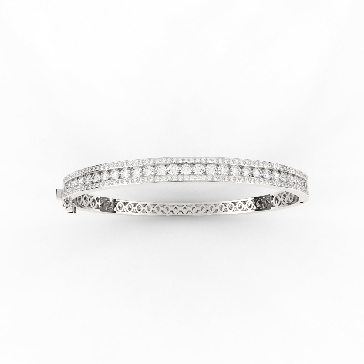 Three Line Tennis Sparkling Diamond Bracelet