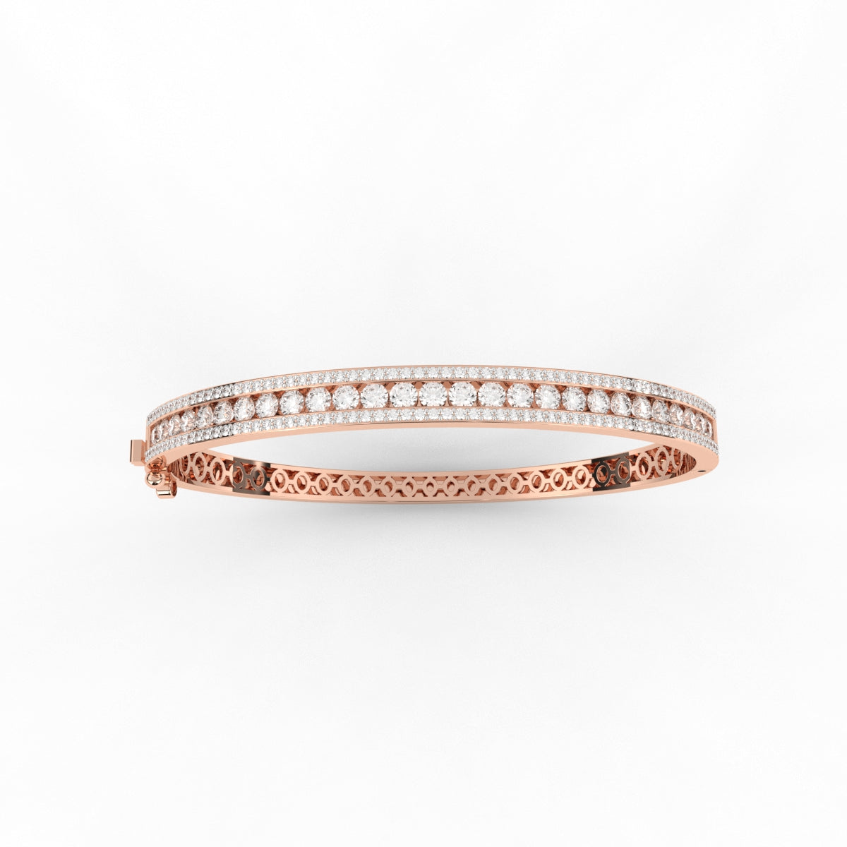 Three Line Tennis Sparkling Diamond Bracelet