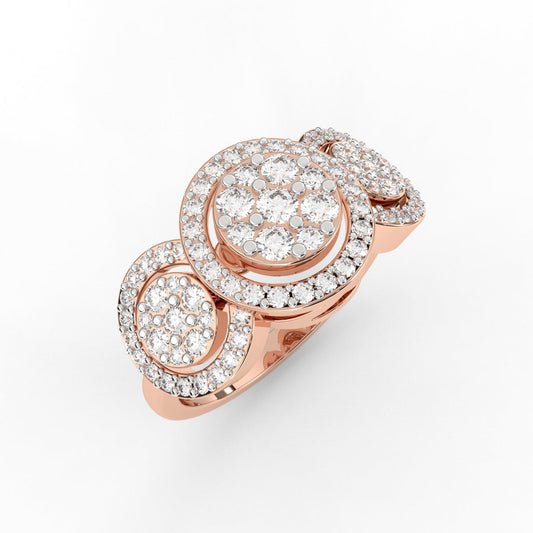 Imperia Round Pave Diamond Ring